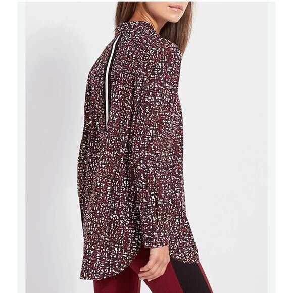 Lysse  Wren Halfway Button Up Shirt Sz XS oversized - Picture 4 of 7